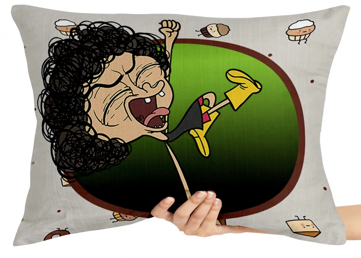 Almofada Gigante para sofá puff sala Irmão do Jorel docinhos Imagem