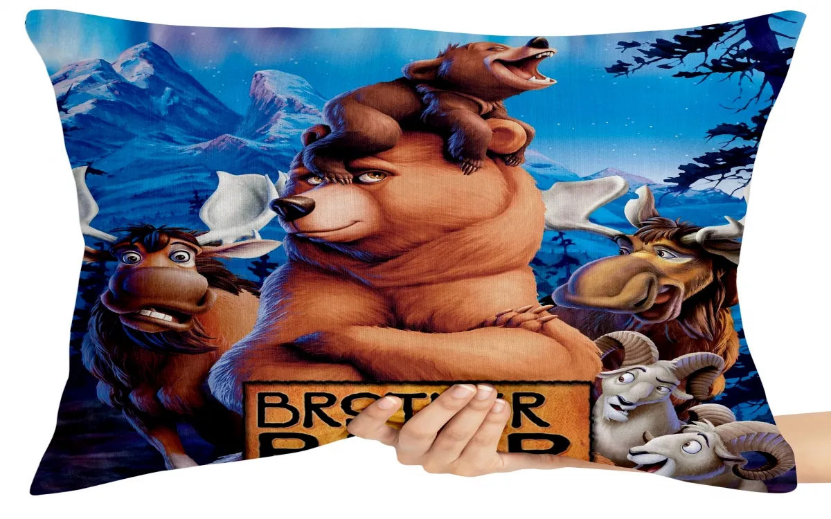 Almofada Gigante para sofá puff sala Irmão Urso brother Imagem