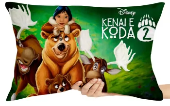 Almofada Gigante para sofá puff sala Irmão Urso Nita