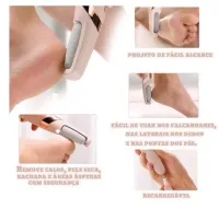 Lixador de Pé Elétrico - Esfoliador Tira Calos Pedicure Portátil - Foto 3