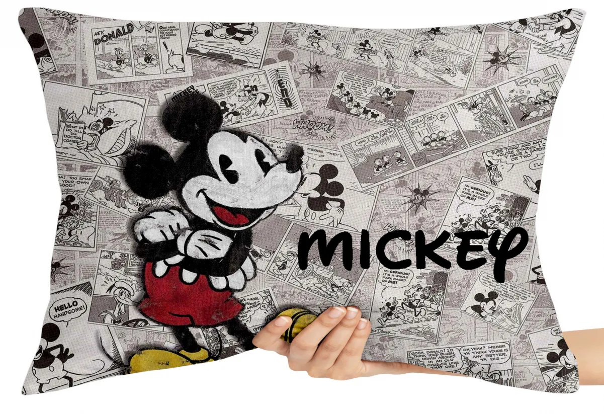 Almofada Gigante para sofá puff sala Mickey jornal disney Imagem