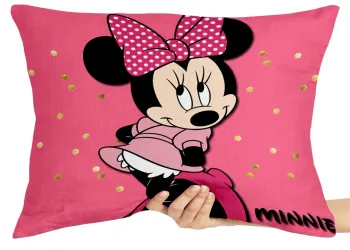 Almofada Gigante para sofá puff sala Minnie rosa corações