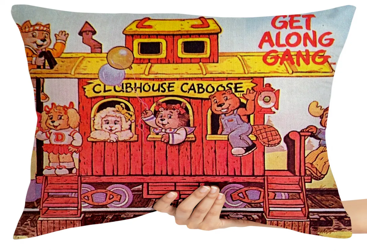 Almofada Gigante para sofá puff sala Nossa turma trem