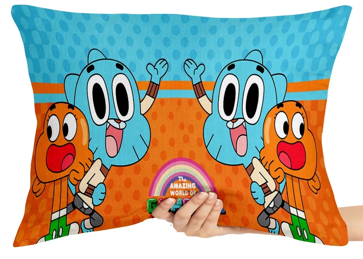 Almofada Gigante para sofá puff sala incrível mundo Gumball Imagem