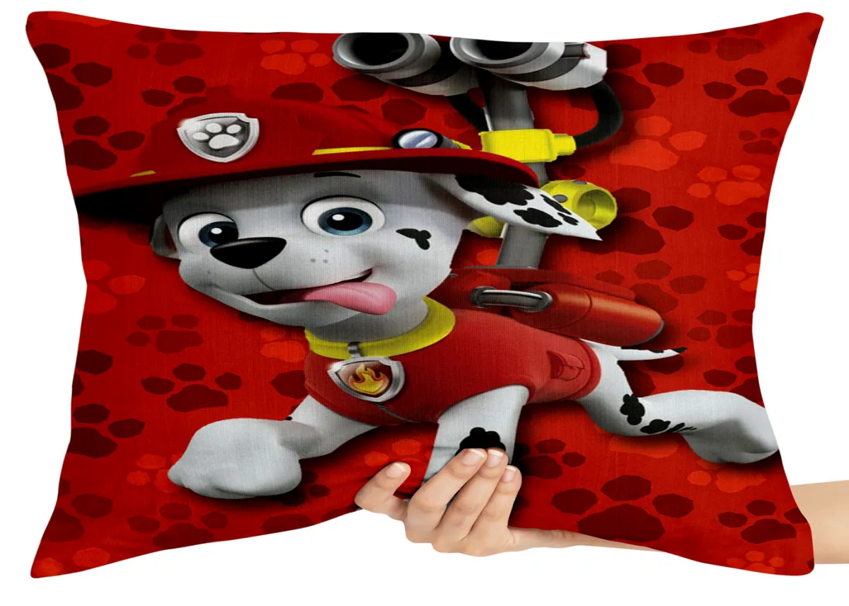 Almofada Gigante para sofá puff sala Patrulha Canina Marshall bombeiro Imagem