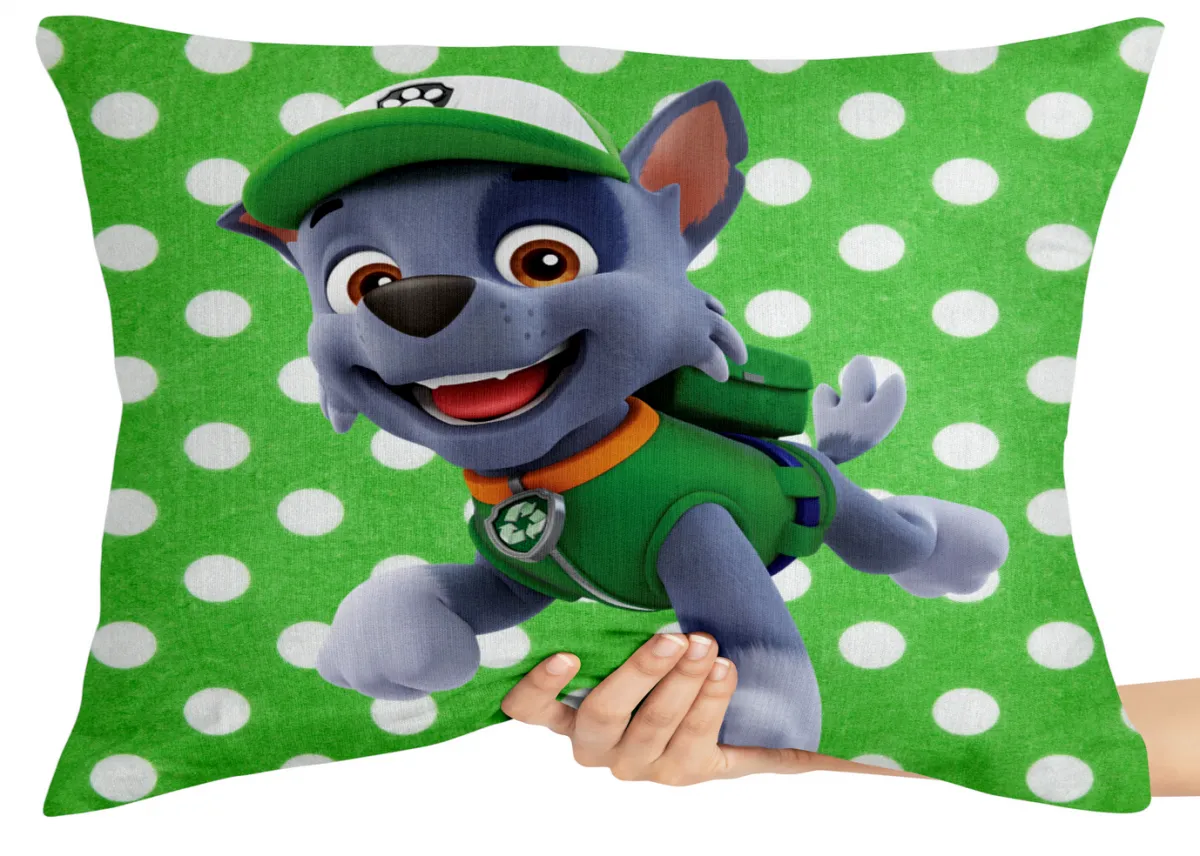 Almofada Gigante para sofá puff sala Patrulha canina verde Imagem