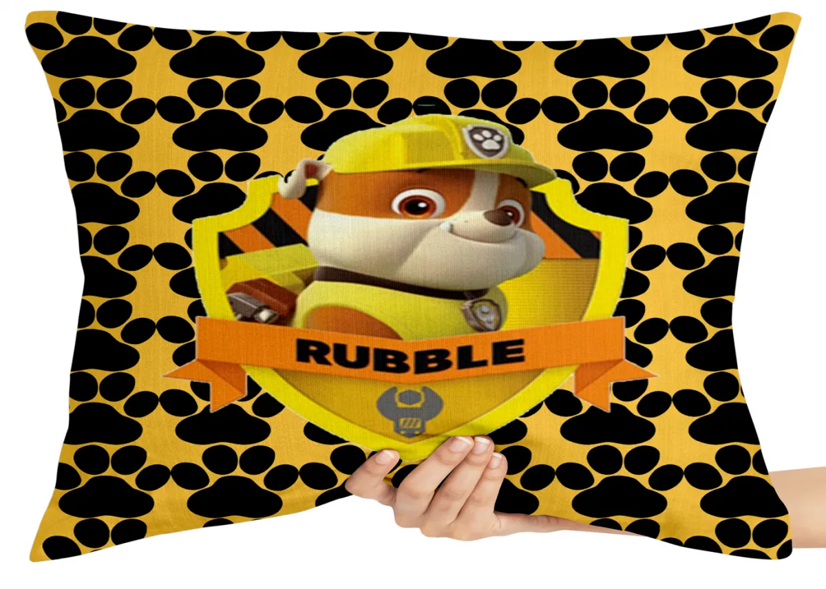 Almofada Gigante para sofá puff sala Patrulha Canina Rubble Imagem