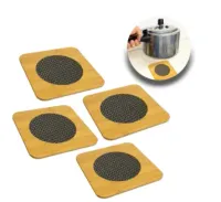 kit 6 Descansos De Panela Suporte Madeira Cozinha Proteção Mesa - Foto 2