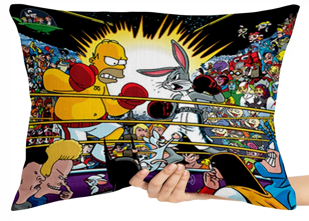 Almofada Gigante para sofá puff sala homer perna longa box Imagem