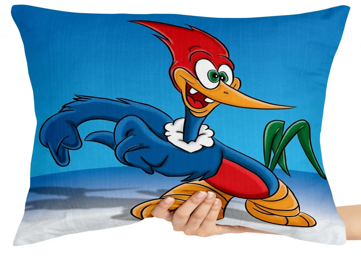 Almofada Gigante para sofá puff sala Pica Pau louco antigo Imagem