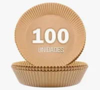 100 Pçs Forro Antiaderente Forma De Papel P/ Airfryer Promo