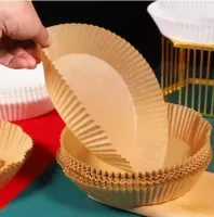 100 Pçs Forro Antiaderente Forma De Papel P/ Airfryer Promo - Foto 4