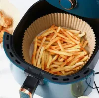 100 Pçs Forro Antiaderente Forma De Papel P/ Airfryer Promo - Foto 5