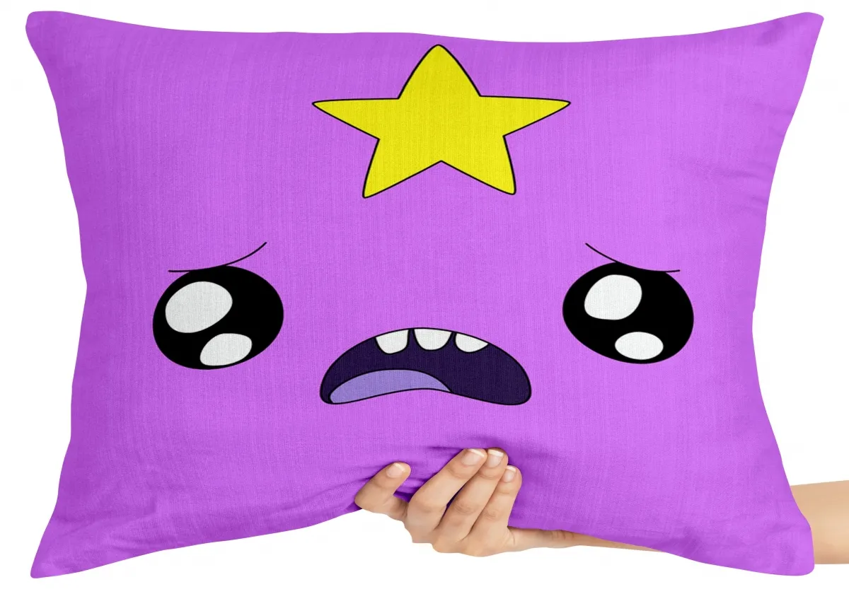 Almofada Gigante para sofá puff sala Princesa Caroço face hora aventura Imagem