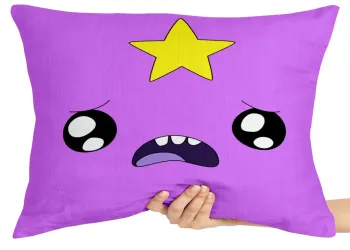 Almofada Gigante para sofá puff sala Princesa Caroço face hora aventura