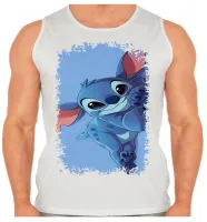 Camiseta Regata adulto ou infantil Stitch coração desenho - Foto 2