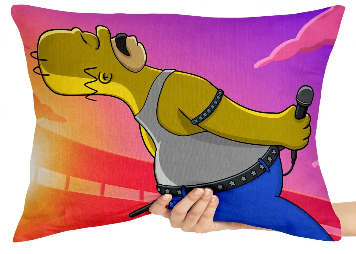 Almofada Gigante para sofá puff sala simpsons homer fredie mercury queen Imagem