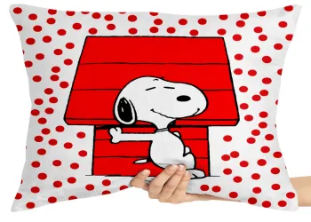 Almofada Gigante para sofá puff sala Snoopy bolinhas