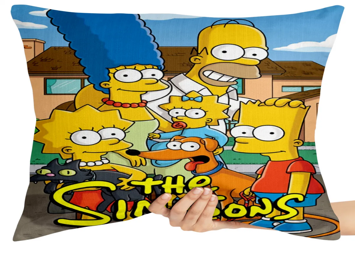 Almofada Gigante para sofá puff sala The Simpsons família