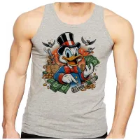 Camiseta Regata adulto ou infantil Tio patinhas dolar ouro rico - Foto 2