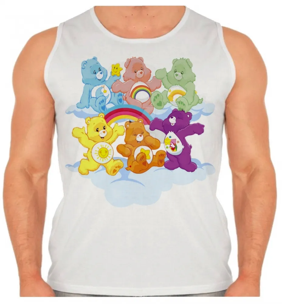 Camiseta Regata adulto ou infantil Ursinhos carrinhosos turma