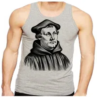 Camiseta Regata adulto ou infantil Martin Lutero igreja Evangelica Protestante - Foto 2