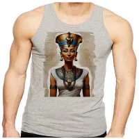 Camiseta Regata adulto ou infantil Nefertite egito rainha cleopatra - Foto 2