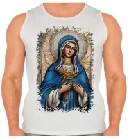 Camiseta Regata adulto ou infantil Nossa Senhora Aparecida Jesus Mãe - Foto 2
