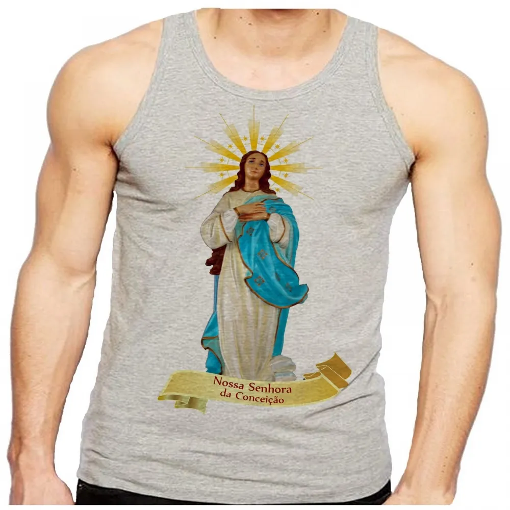 Camiseta Regata adulto ou infantil Nossa senhora da Conceição
