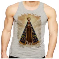 Camiseta Regata adulto ou infantil Nossa Senhora Jesus Rainha - Foto 2