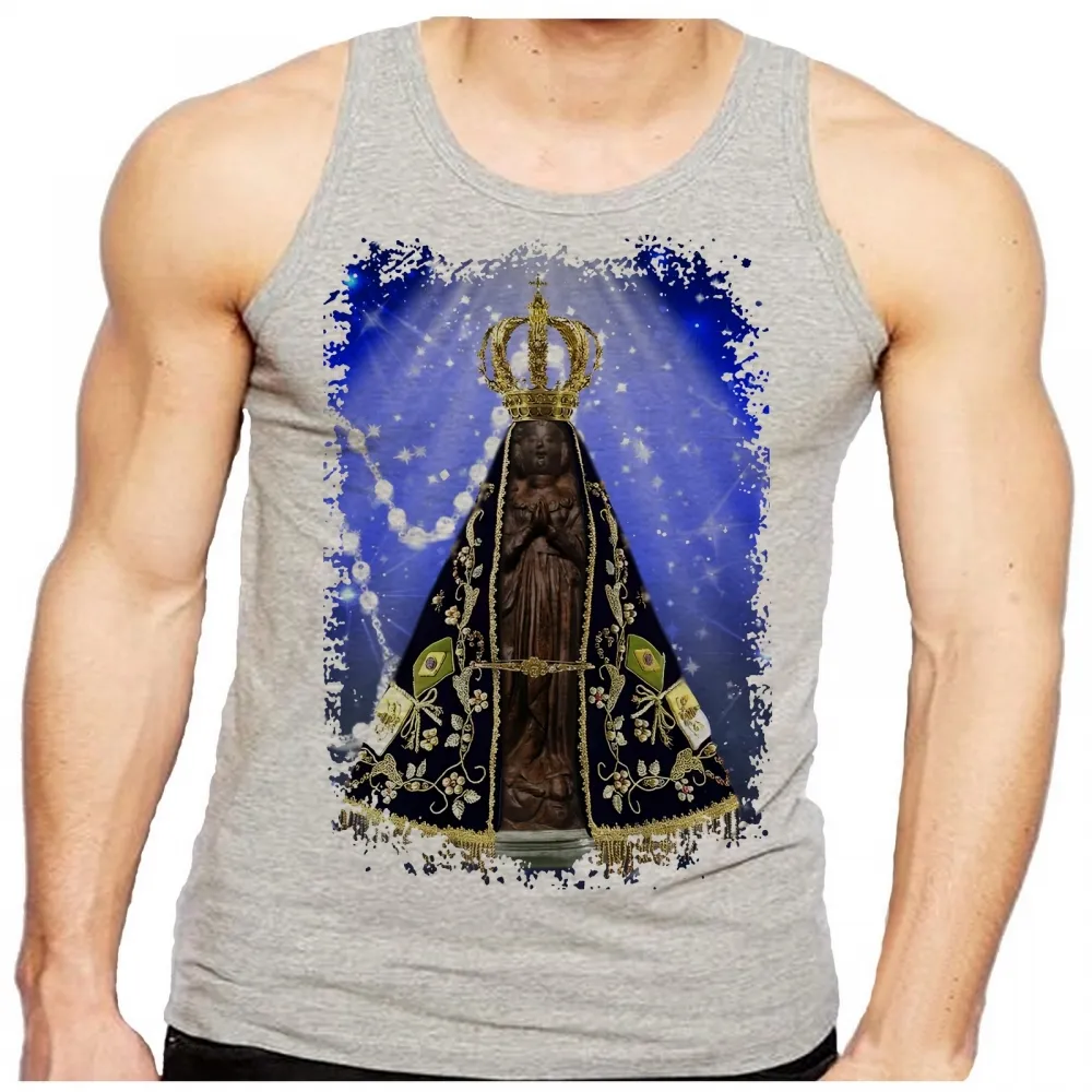 Camiseta Regata adulto ou infantil Nossa Senhora Mãe Jesus