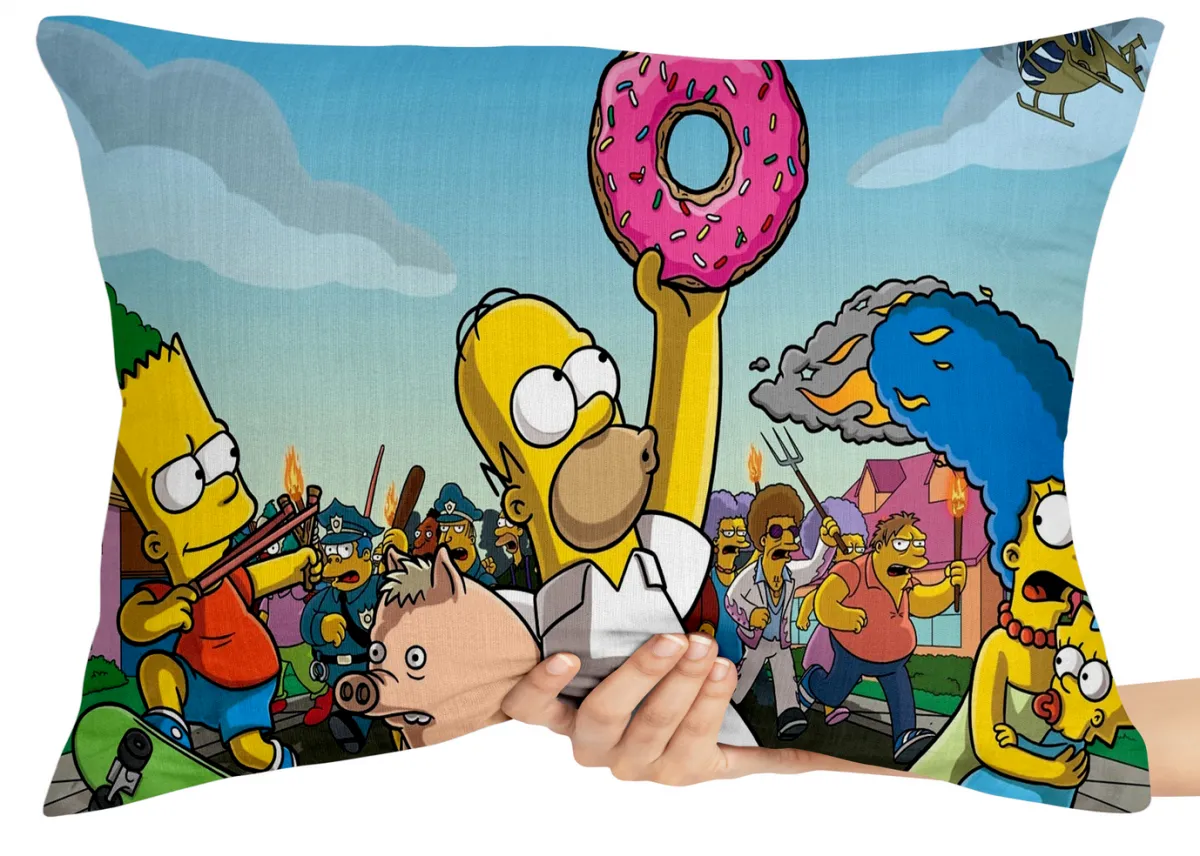 Almofada Gigante para sofá puff sala The Simpsons porco Aranha Imagem