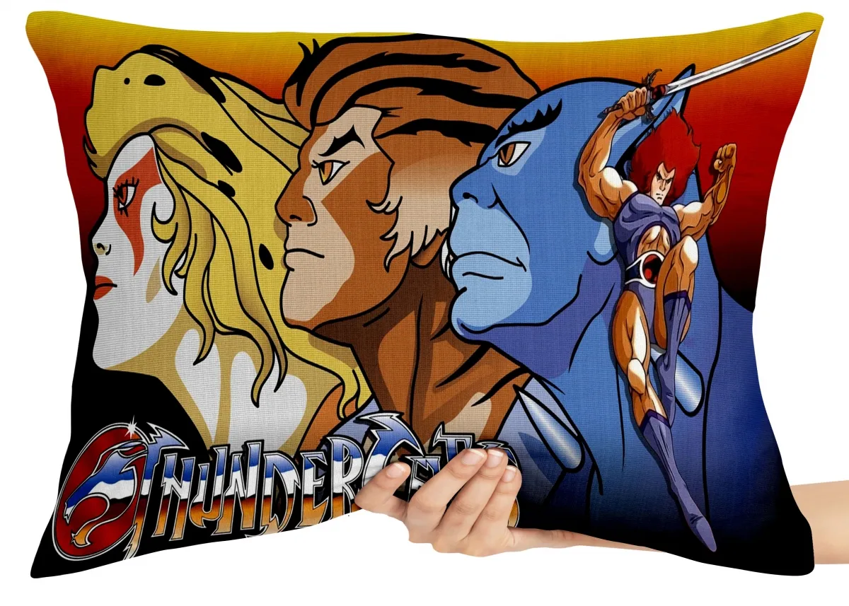 Almofada Gigante para sofá puff sala Thundercats Lion Pantro Tygra Sheetara Imagem