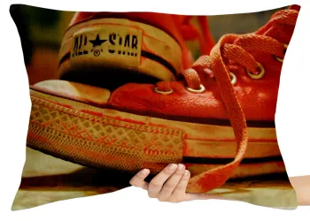 Almofada Gigante para sofá puff sala All Star vermelho