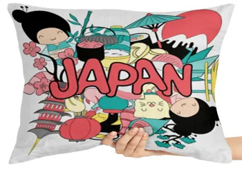 Almofada Gigante para sofá puff sala Cultura Japão japonês oriental