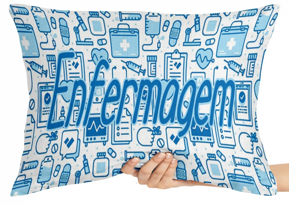 Almofada Gigante para sofá puff sala Enfermagem enfermeira saude Imagem
