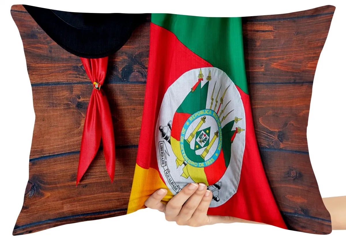 Almofada Gigante para sofá puff sala Gaúcho Cavalo Crioulo Rio Grande Do Sul Rs Imagem