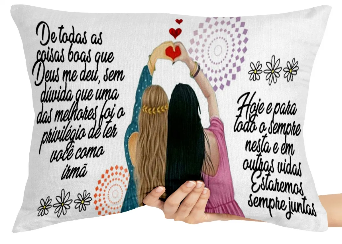 Almofada Gigante para sofá puff sala Irmã privilégio de Deus familia Imagem
