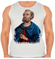 Camiseta Regata adulto ou infantil São Pedro Jesus Cristo - Foto 2