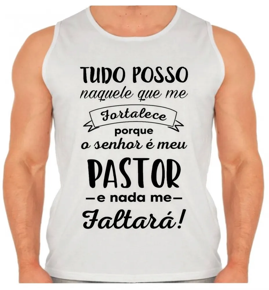 Camiseta Regata adulto ou infantil Senhor meu Pastor Jesus Cristo