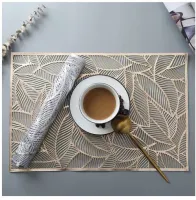 KIT 2 Jogo Americano Sousplat Descanso de Mesa Posta Jantar Design de recorte de folhas - Foto 5