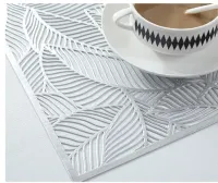 KIT 2 Jogo Americano Sousplat Descanso de Mesa Posta Jantar Design de recorte de folhas - Foto 6