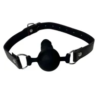 Mordaça com Pênis com Veias, Glande Saliente e Ajuste com Fivela – SD-116 - Foto 3