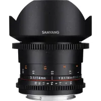 Lente Samyang 14mm Cine T3.1 VDSRL II p/ Nikon