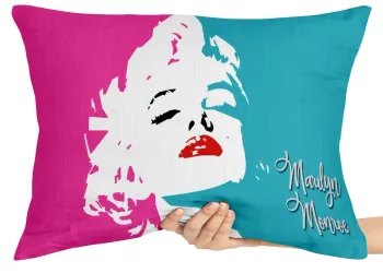 Almofada Gigante para sofá puff sala marilyn monroe colorida
