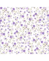 TECIDO CALDEIRA  FLORAL MARINA  LILÁS COR 63