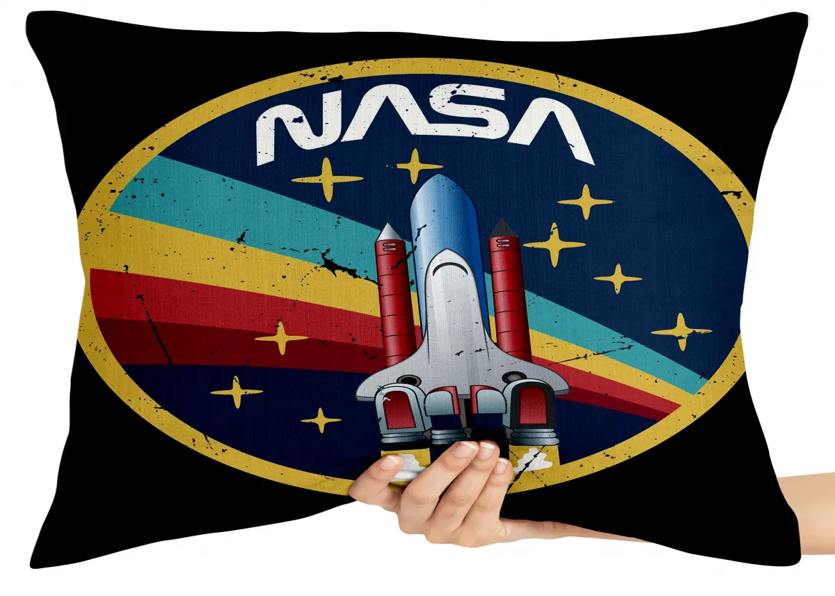 Almofada Gigante para sofá puff sala Nasa Vintage Imagem