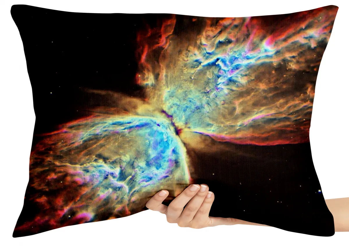 Almofada Gigante para sofá puff sala Nebulosa Borboleta
