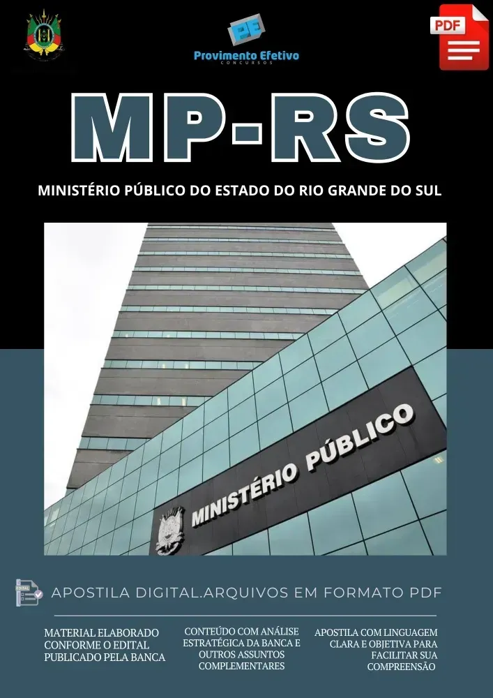 Apostila MP RS 2025 Engenharia de Segurança - Analista MP Imagem