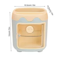 Porta Lápis em formato de Mini Geladeira - Porta Objetos com adesivos - Kawaii - Foto 5